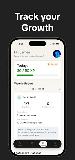 Footwork: Soccer Training App ডাউনলোড করুন – সেরা AI ফুটবল কোচ - Screenshot 5