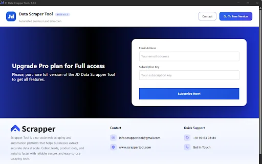 JD Data Scrapper Tool ডাউনলোড করুন – দ্রুত বিজনেস ডেটা সংগ্রহ - Screenshot 2