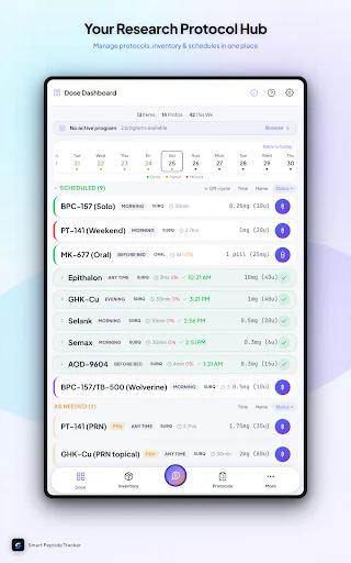 Smart Peptide Tracker ডাউনলোড করুন – সেরা পেপটাইড ট্র্যাকিং অ্যাপ - Screenshot 9