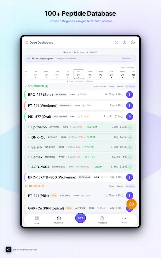 Smart Peptide Tracker ডাউনলোড করুন – সেরা পেপটাইড ট্র্যাকিং অ্যাপ - Screenshot 10