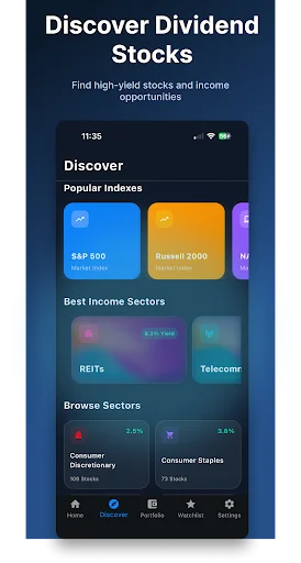 Yieldly: Dividend Tracker ডাউনলোড করুন – স্টক এবং আয় ট্র্যাক করুন - Screenshot 1