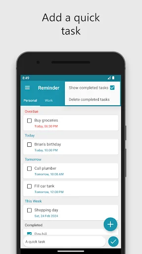 To Do List Reminder & Widget ডাউনলোড করুন – সেরা প্রোডাক্টিভিটি অ্যাপ - Screenshot 2