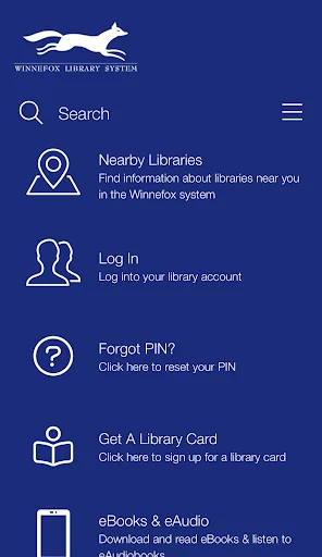 Winnefox Mobile ডাউনলোড করুন – লাইব্রেরি ক্যাটালগ অ্যাক্সেস করুন - Screenshot 1
