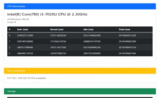 System Info ডাউনলোড করুন – আপনার কম্পিউটারের হার্ডওয়্যার মনিটর করুন - Screenshot 1