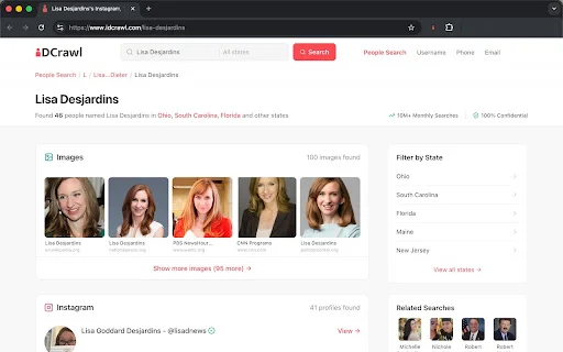 IDCrawl Name Linker ডাউনলোড করুন – ওয়েব ব্রাউজিংয়ে নাম খুঁজুন - Screenshot 2