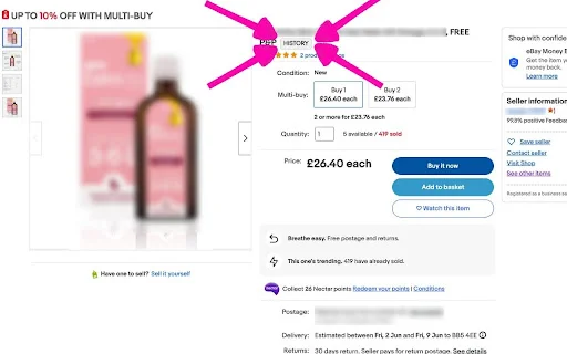 eBay Sold History Button ডাউনলোড করুন – বিক্রির ইতিহাস দেখুন - Screenshot 1