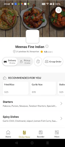 Meenas Fine Indian ডাউনলোড করুন – দ্রুত খাবার ডেলিভারি অ্যাপ - Screenshot 2